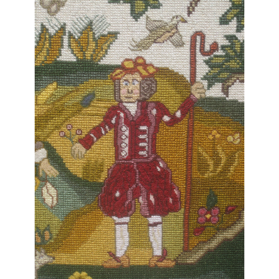 The Scarlet Letter ~ The Milkmaid Reproduction Sampler Pattern