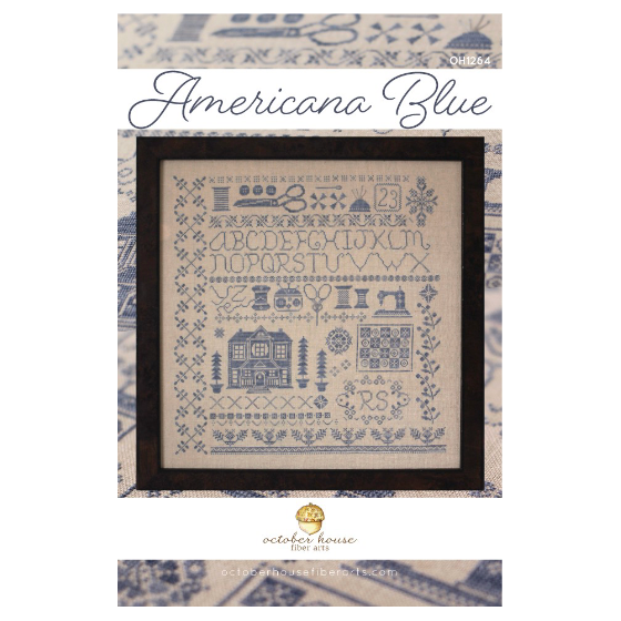 October House Fiber Arts | Americana Blue MARKET 2024
