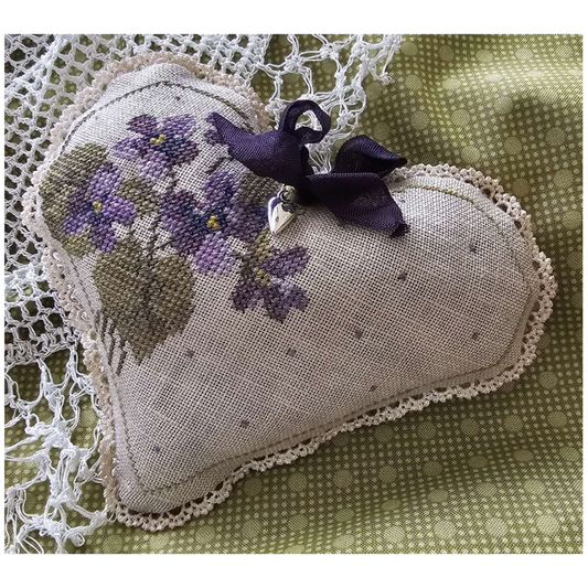 Samplers Not Forgotten | Violetta Heart Kit MARKET 2024