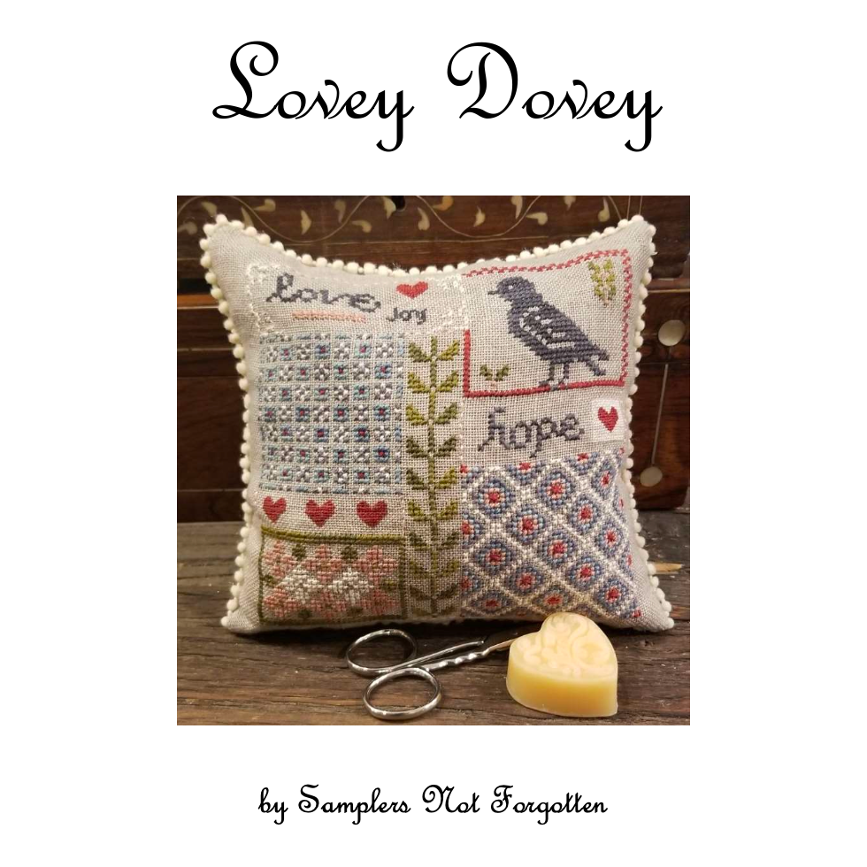 Samplers Not Lovey Dovey MARKET 2024 Hobby House Needleworks
