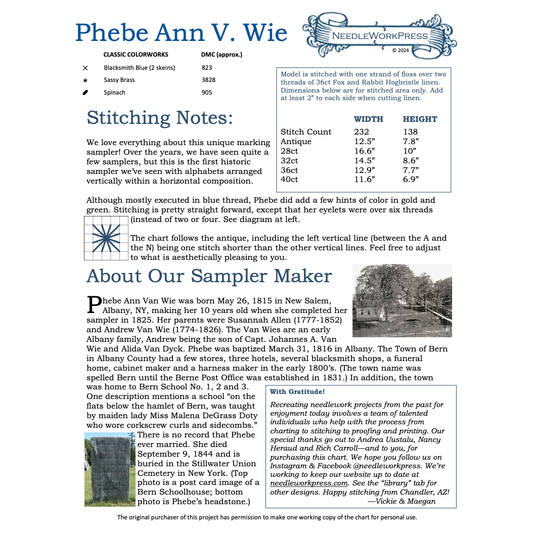 NeedleWorkPress | Phebe Ann V. Wie MARKET 2024