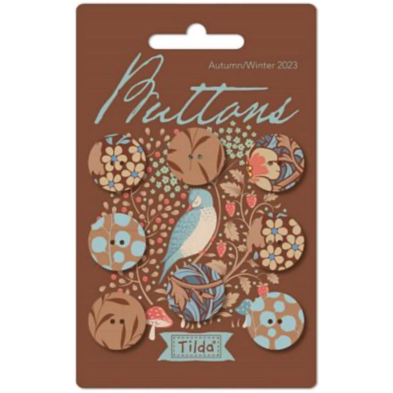 Tilda Hibernation Buttons 18mm 8 pcs