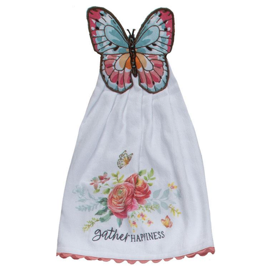 Hang Ups Towel ~ Garden Butterfly R8109 Kay Dee Design