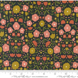 Imaginary Flowers ~ Peppy Petals ~ 48382 21 Ebony ~ One Yard