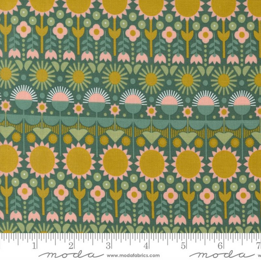 Imaginary Flowers ~ What If Florals Stripe ~ 48383 16 Spruce
