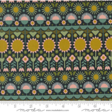 Imaginary Flowers ~ What If Florals Stripe ~ 48383 21 Ebony ~ One Yard