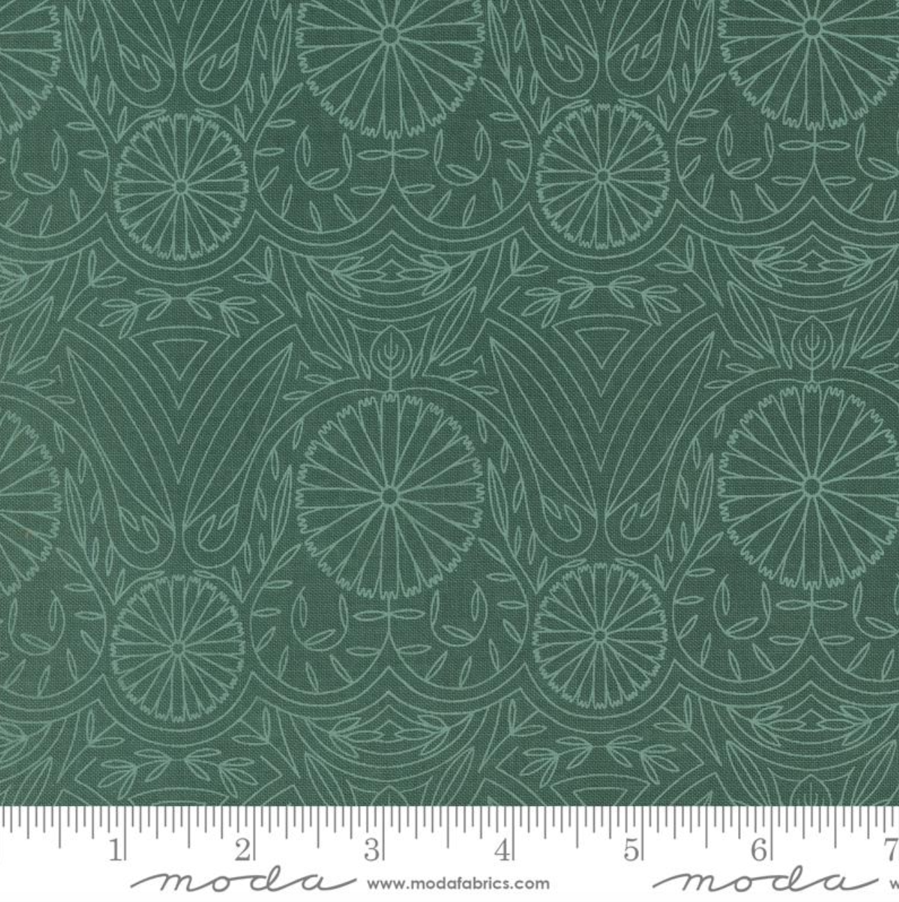 Imaginary Flowers ~ Flower Lines Damask ~ 48385 16 Spruce