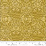 Imaginary Flowers ~ Flower Lines Damask ~ 48385 17 Golden ~ One Yard