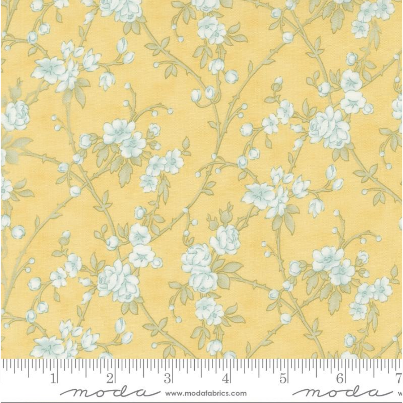 Honeybloom ~ 1 yd 17" remnant ~ Verdant Vines ~ 44343 13 Honey