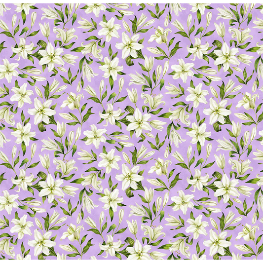 Northcott ~ Spring Awakening ~ Lilies ~ 26868 82 Lilac Multi