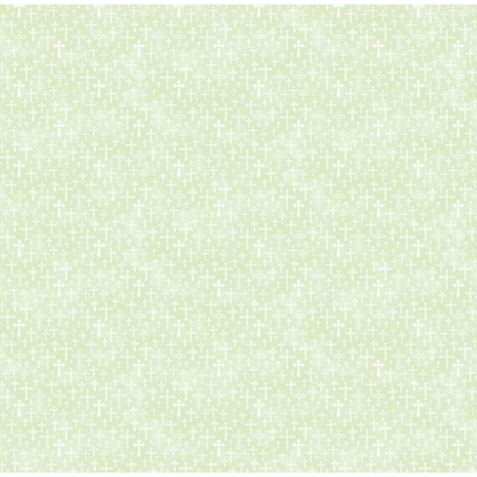 Northcott ~ Spring Awakening ~ Mini Cross ~ 26870 71 Pale Green