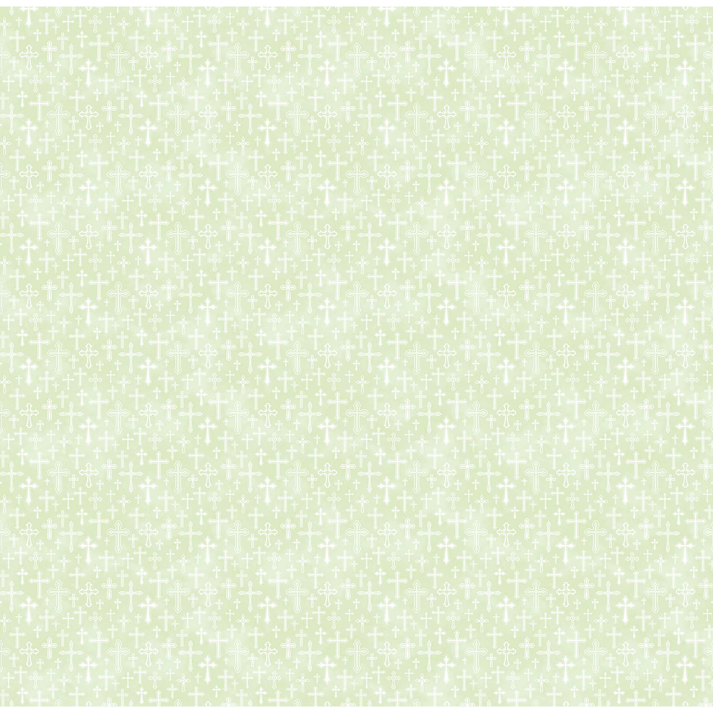 Northcott ~ Spring Awakening ~ Mini Cross ~ 26870 71 Pale Green