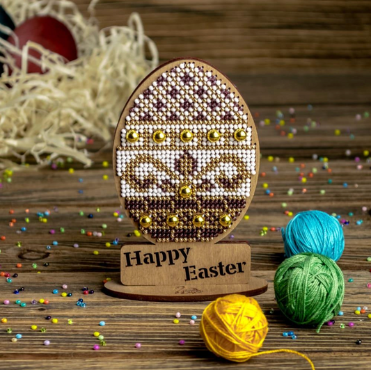 Wonderland | Happy Easter Egg Cross Stitch Ornament Kit FLK-435