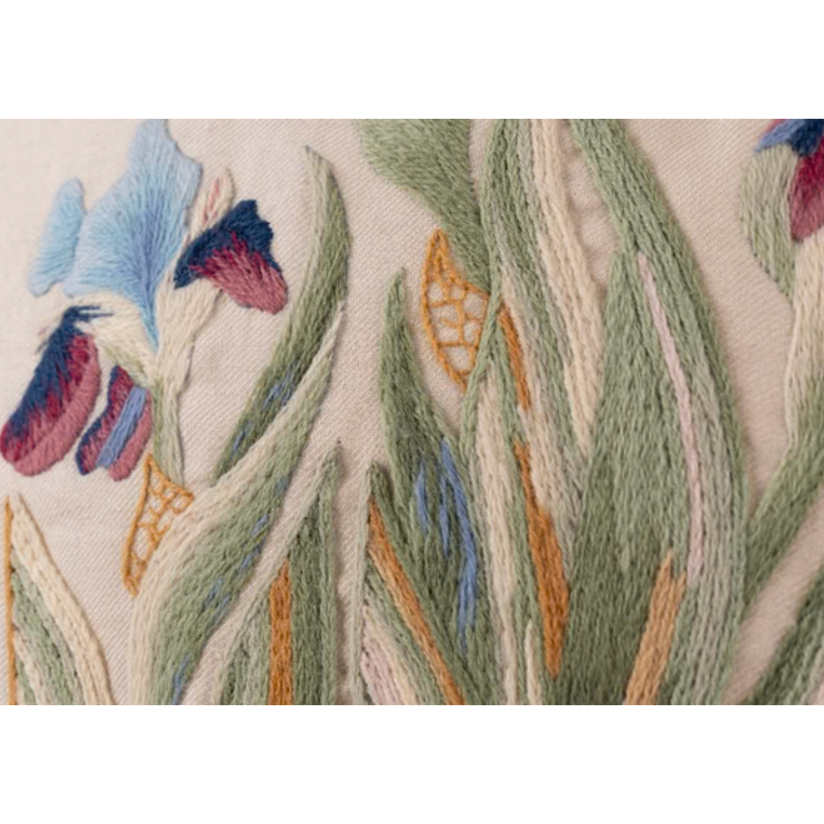 The Crewel Work Company |  Elizabethan Iris Crewel Embroidery Kit