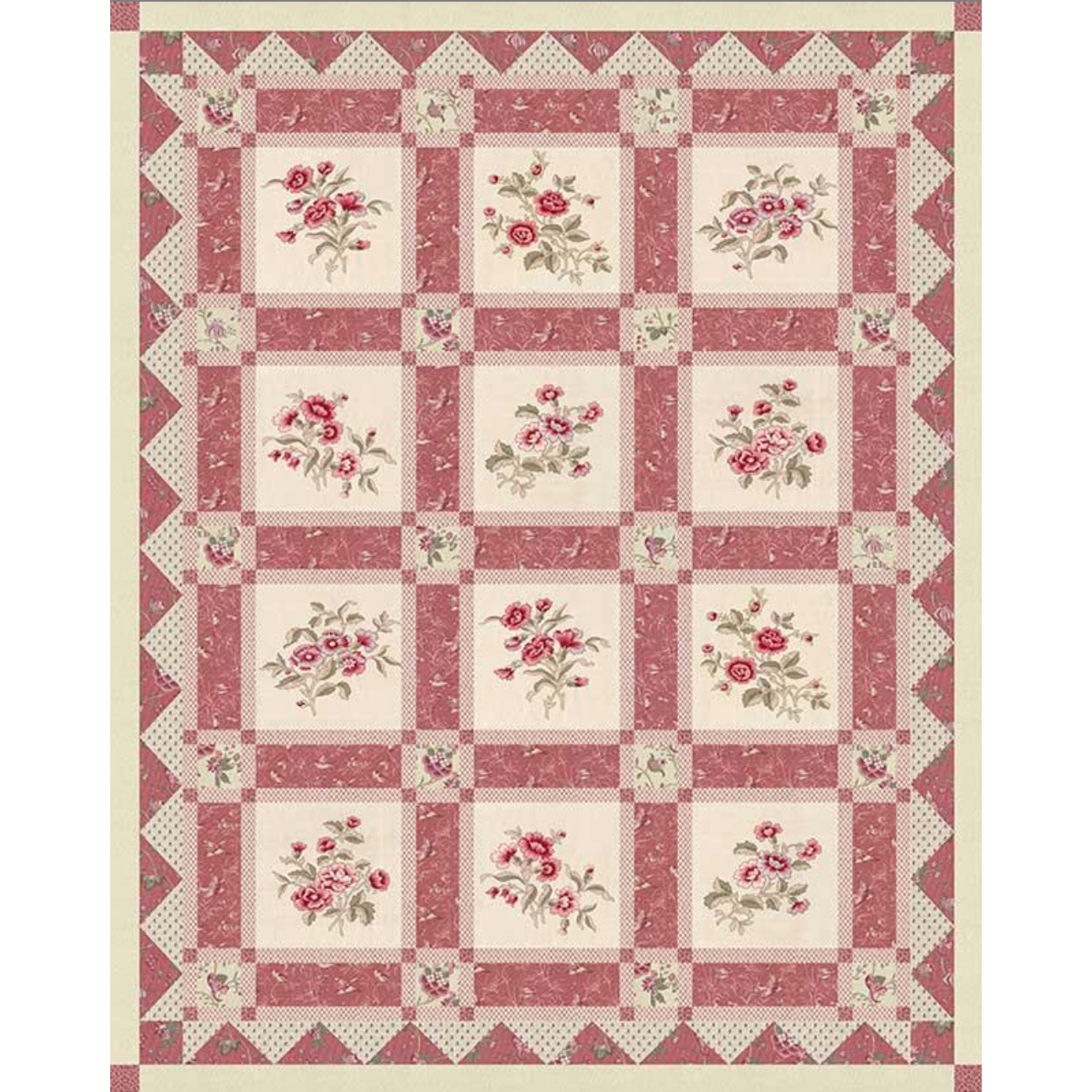 French General ~ The Queen's Grove Quilt Pattern