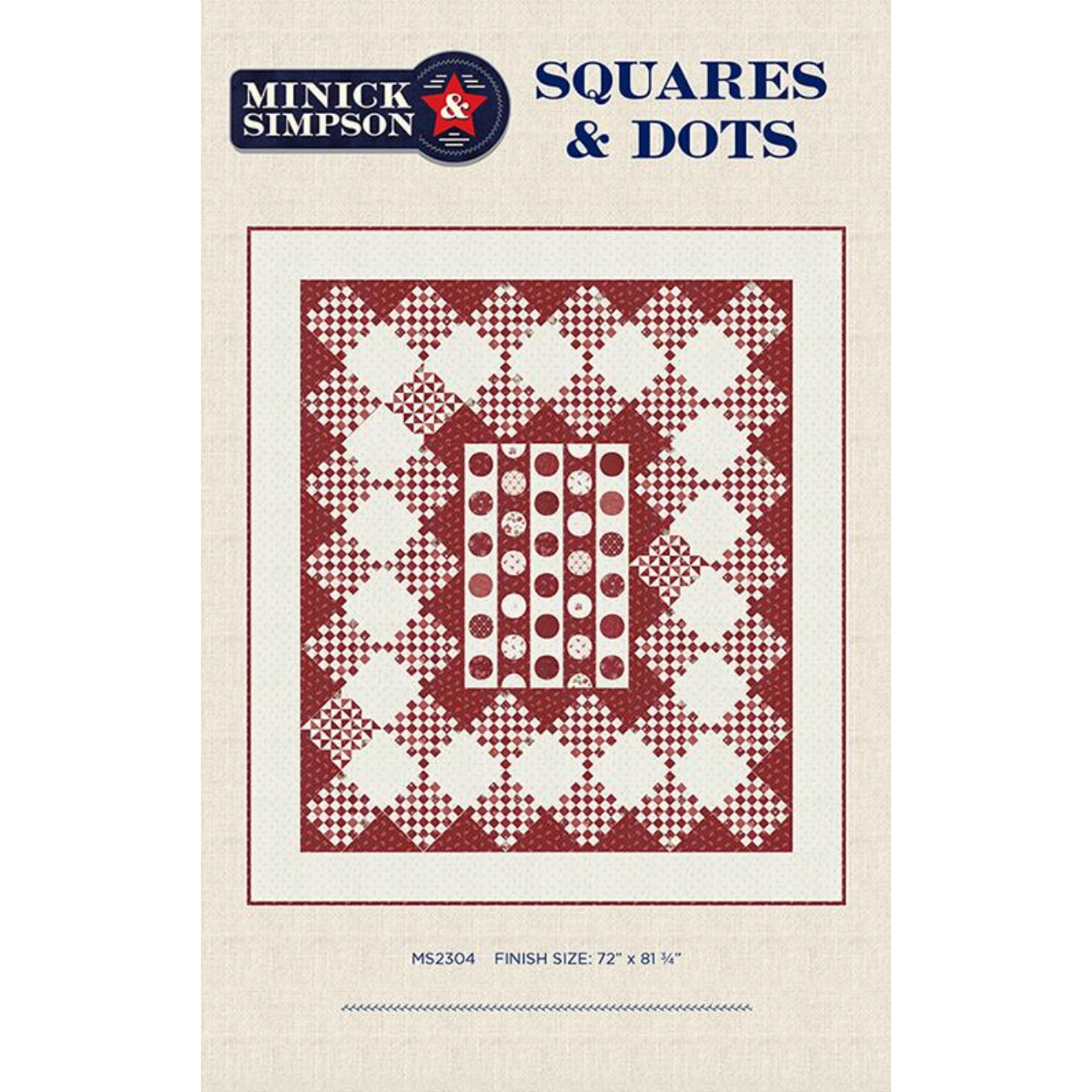 Minick & Simpson ~ Squares & Dots Quilt Kit