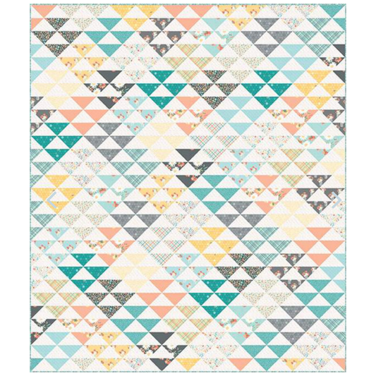 Material Girl Quilts ~ Triangle Parade Quilt Pattern
