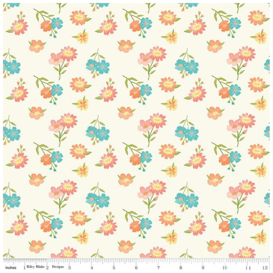 Spring's in Town ~ Floral C14211-Cream