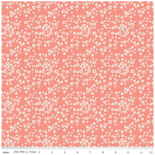 Spring's in Town ~ Blossoms C14215 Coral