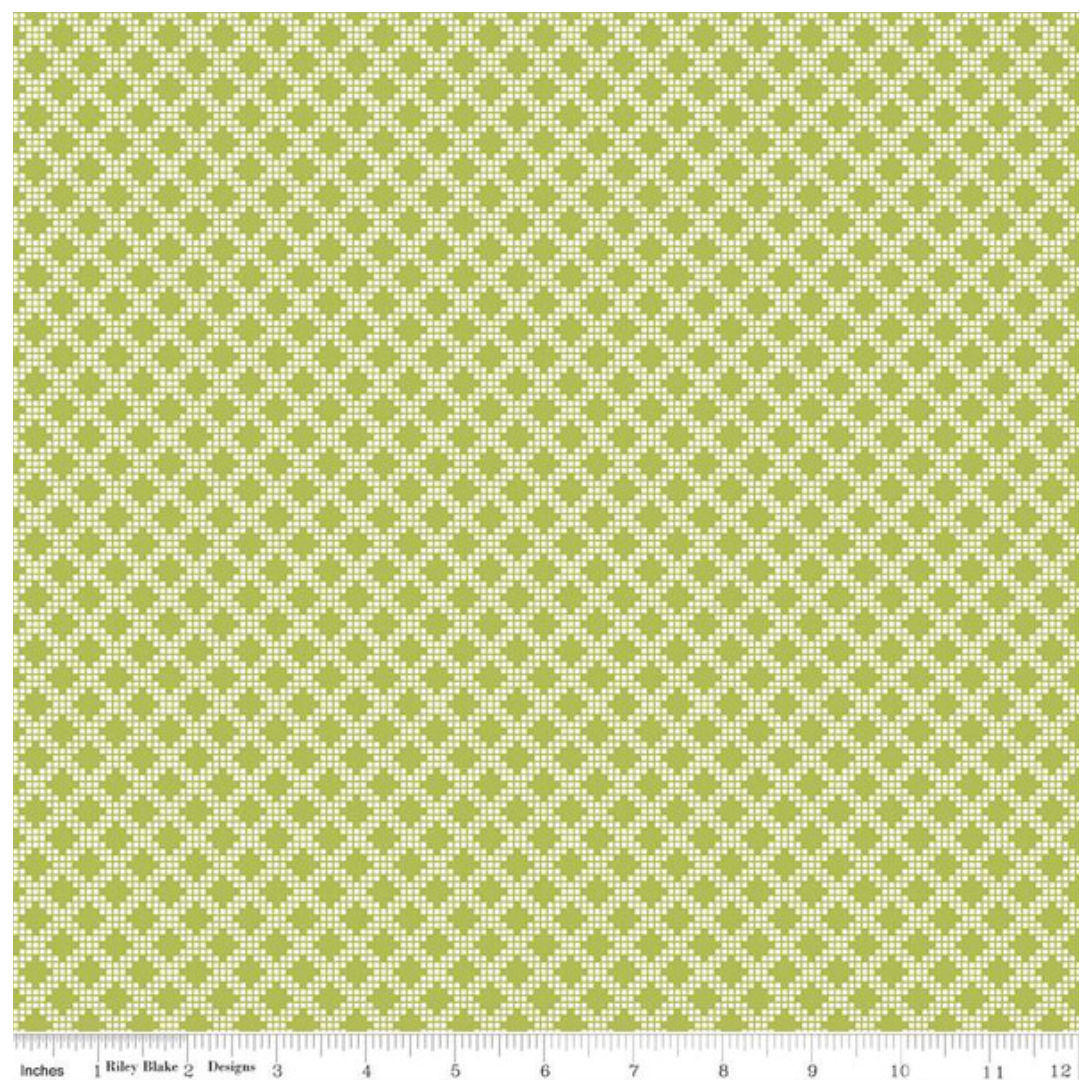 Spring's in Town ~ Diamonds C14216 Green~ One Yard