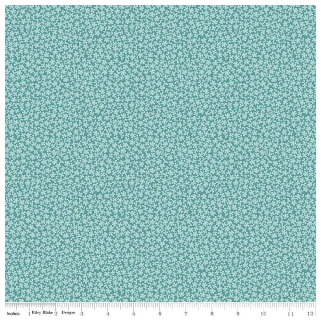 Sunshine and Sweet Tea ~ Sweet Alyssum  C14326 Teal