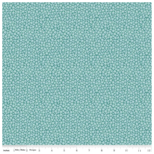 Sunshine and Sweet Tea ~ Sweet Alyssum  C14326 Teal