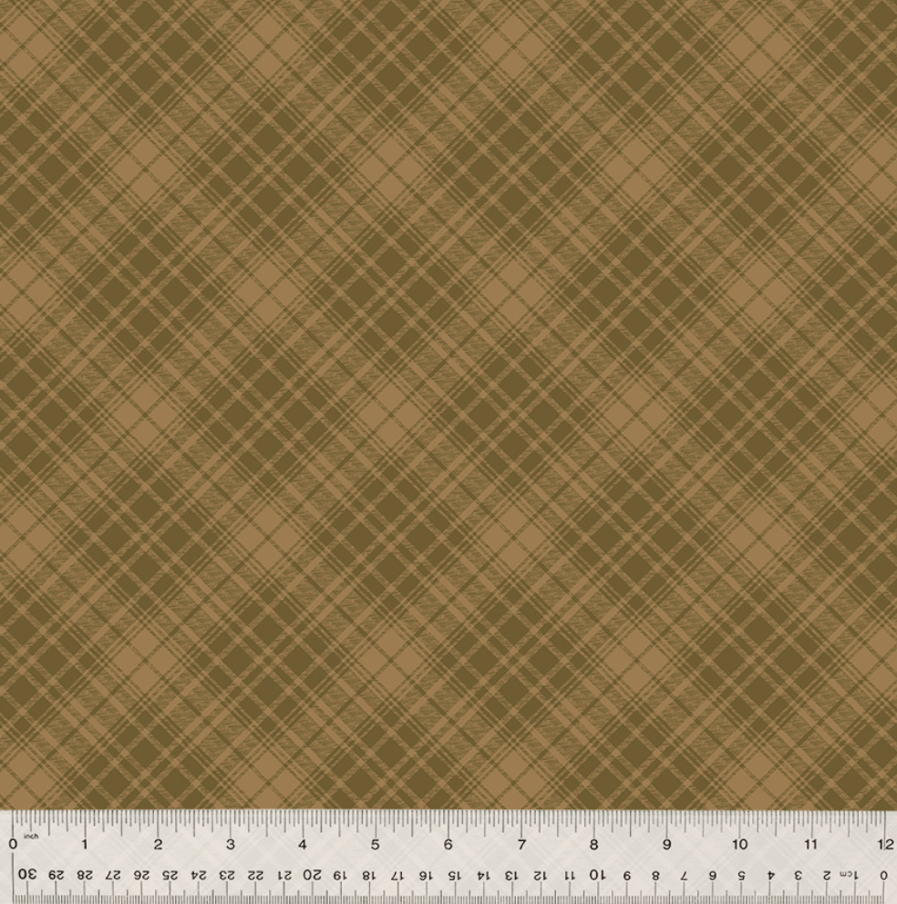 Creme de la Creme ~ Raspy Plaid Toffee 53714B 9