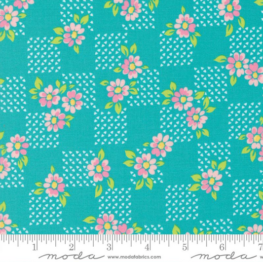 On the Bright Side ~ Fields Small Floral ~ Blue Razz 22463 19