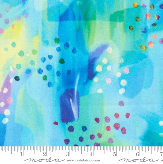 Gradient Auras ~ Watercolor Collage Dots ~ Turquoise 33731 13