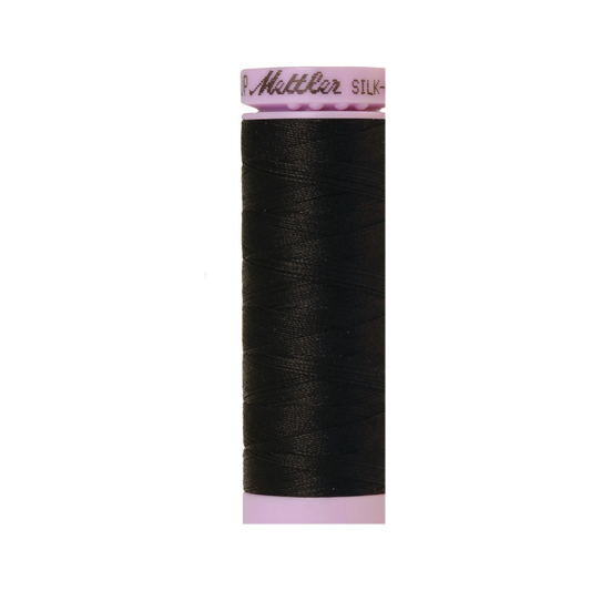 Mettler Silk-Finish 50wt Solid Cotton Thread 164yd/150M Black 4000