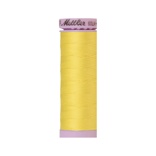 Mettler Silk-Finish 50wt Solid Cotton Thread 164yd/150M Lemon Zest 3507