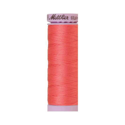 Mettler Silk-Finish 50wt Solid Cotton Thread 164yd/150M Persimmon 1402