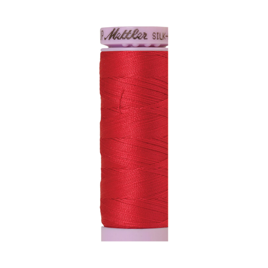 Mettler Silk-Finish 50wt Solid Cotton Thread 164yd/150M Poinsettia 0102