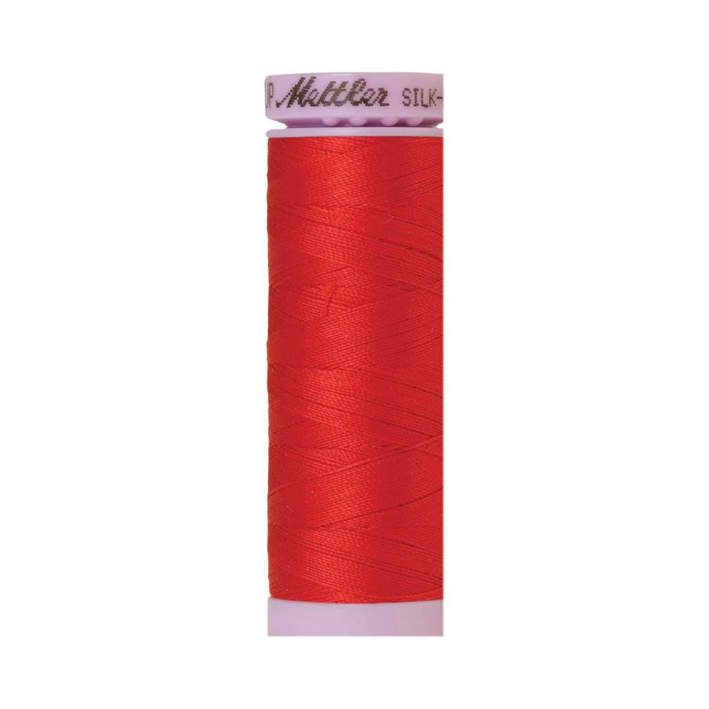 Mettler Silk-Finish 50wt Solid Cotton Thread 164yd/150M Hibiscus 0510