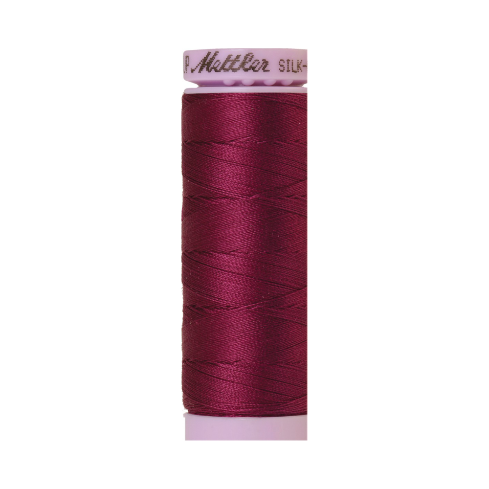 Mettler Silk-Finish 50wt Solid Cotton Thread 164yd/150M Sangria 0157