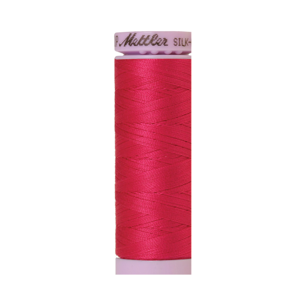 Mettler Silk-Finish 50wt Solid Cotton Thread 164yd/150M Fuchsia 1421