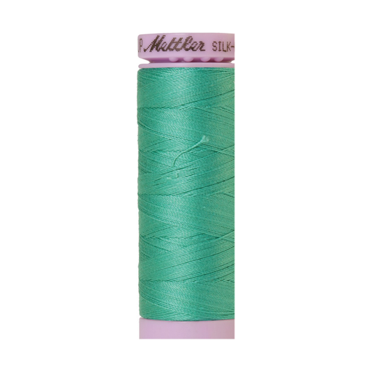 Mettler Silk-Finish 50wt Solid Cotton Thread 164yd/150M Bottle Green 0907