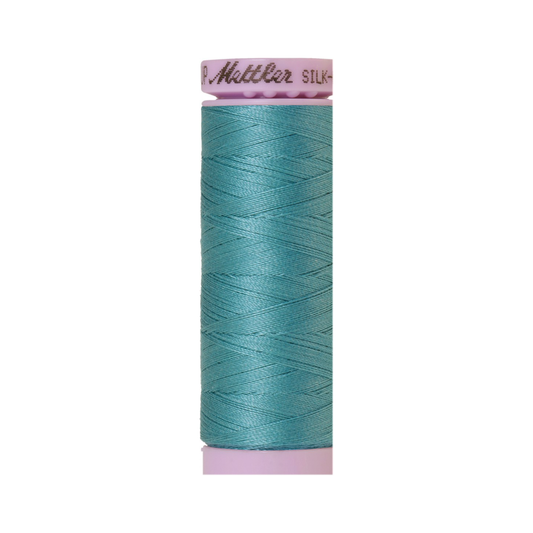 Mettler Silk-Finish 50wt Solid Cotton Thread 164yd/150M Blue-green Opal 0611