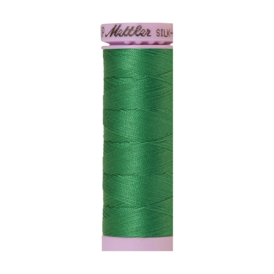 Mettler Silk-Finish 50wt Solid Cotton Thread 164yd/150M Kelley 0224