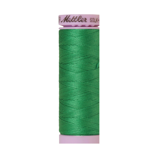 Mettler Silk-Finish 50wt Solid Cotton Thread 164yd/150M Swiss Ivy 0247