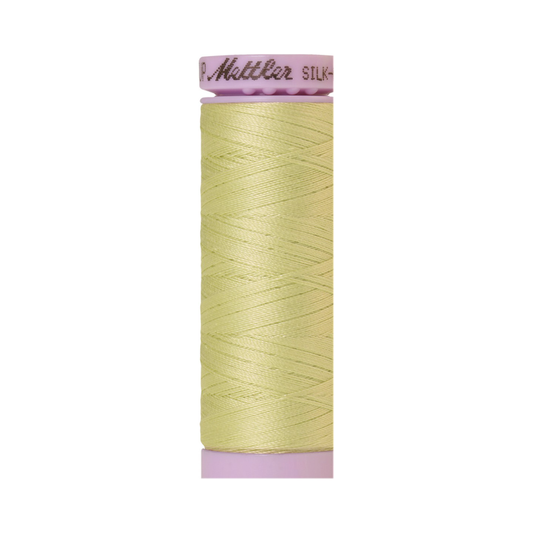 Mettler Silk-Finish 50wt Solid Cotton Thread 164yd/150M Spring Green 1343