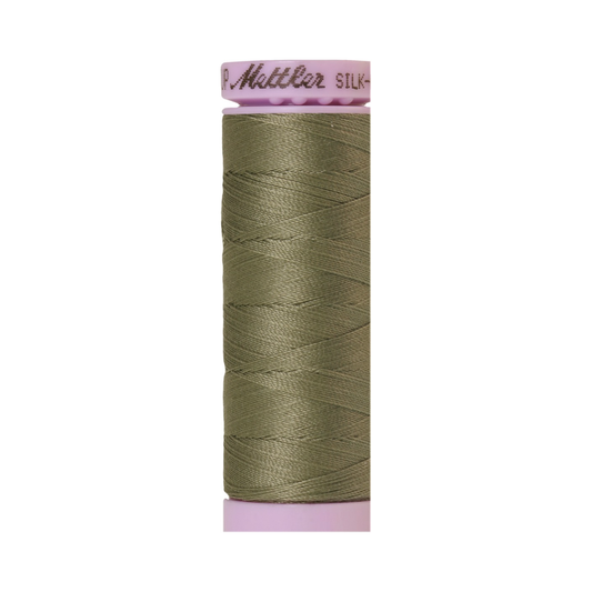 Mettler Silk-Finish 50wt Solid Cotton Thread 164yd/150M Sage 0381