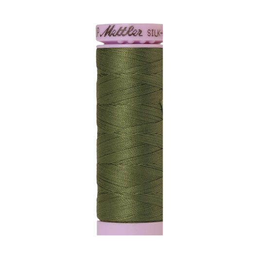 Mettler Silk-Finish 50wt Solid Cotton Thread 164yd/150M Seagrass 1210