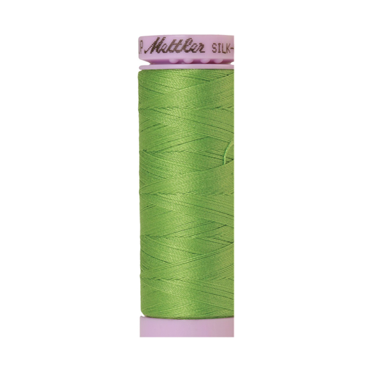 Mettler Silk-Finish 50wt Solid Cotton Thread 164yd/150M Bright Mint 0092