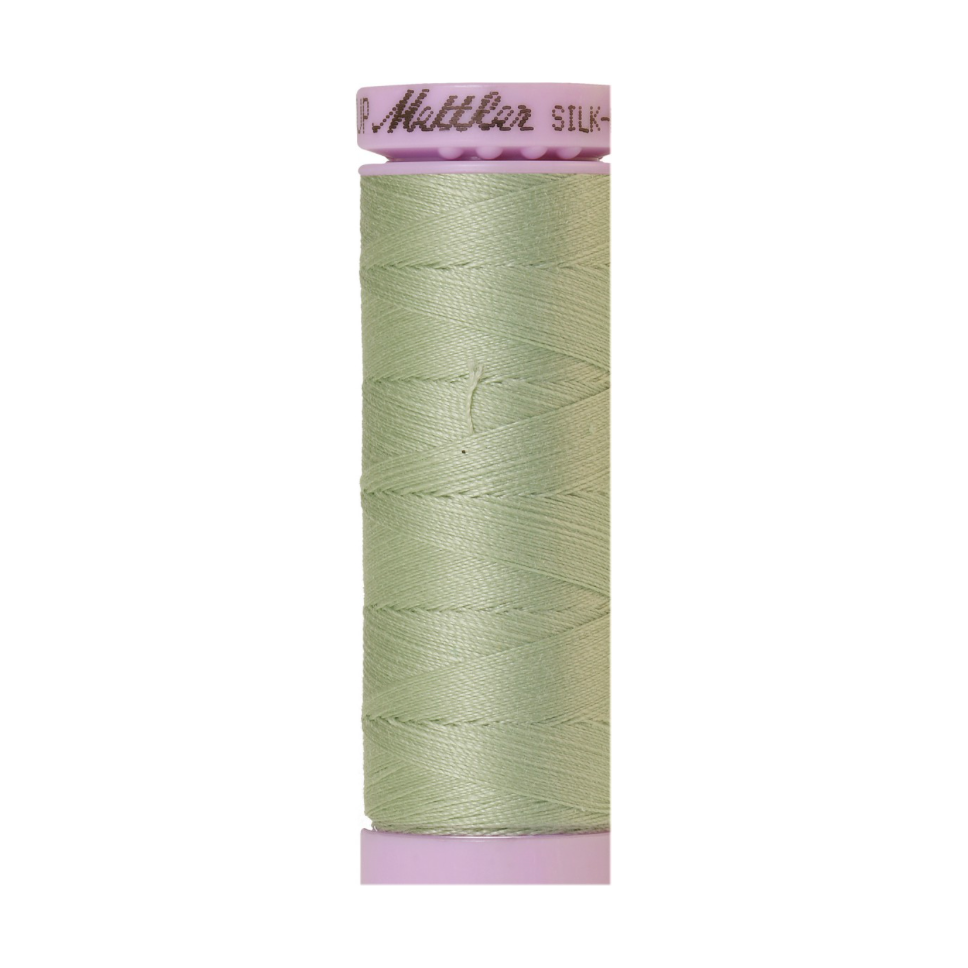 Mettler Silk-Finish 50wt Solid Cotton Thread 164yd/150M Spanish Moss 1095