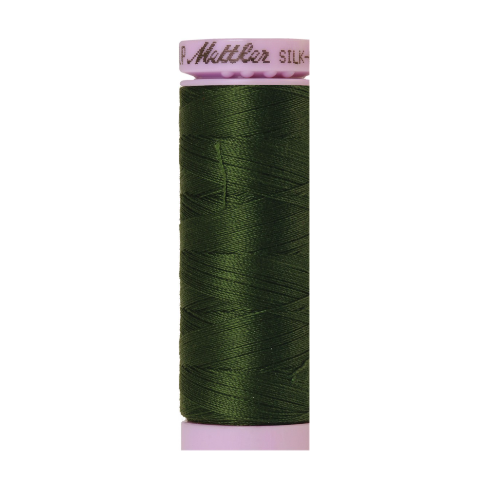 Mettler Silk-Finish 50wt Solid Cotton Thread 164yd/150M Cypress 0886