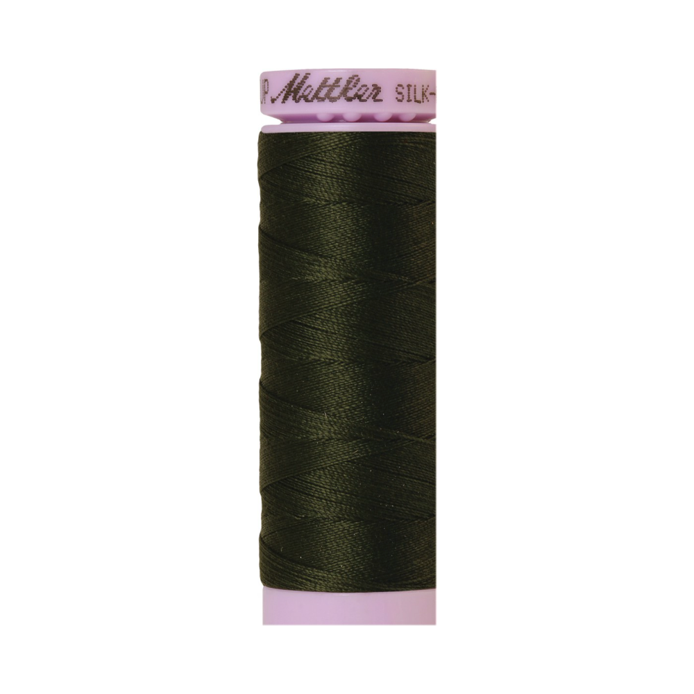 Mettler Silk-Finish 50wt Solid Cotton Thread 164yd/150M Holly 0554