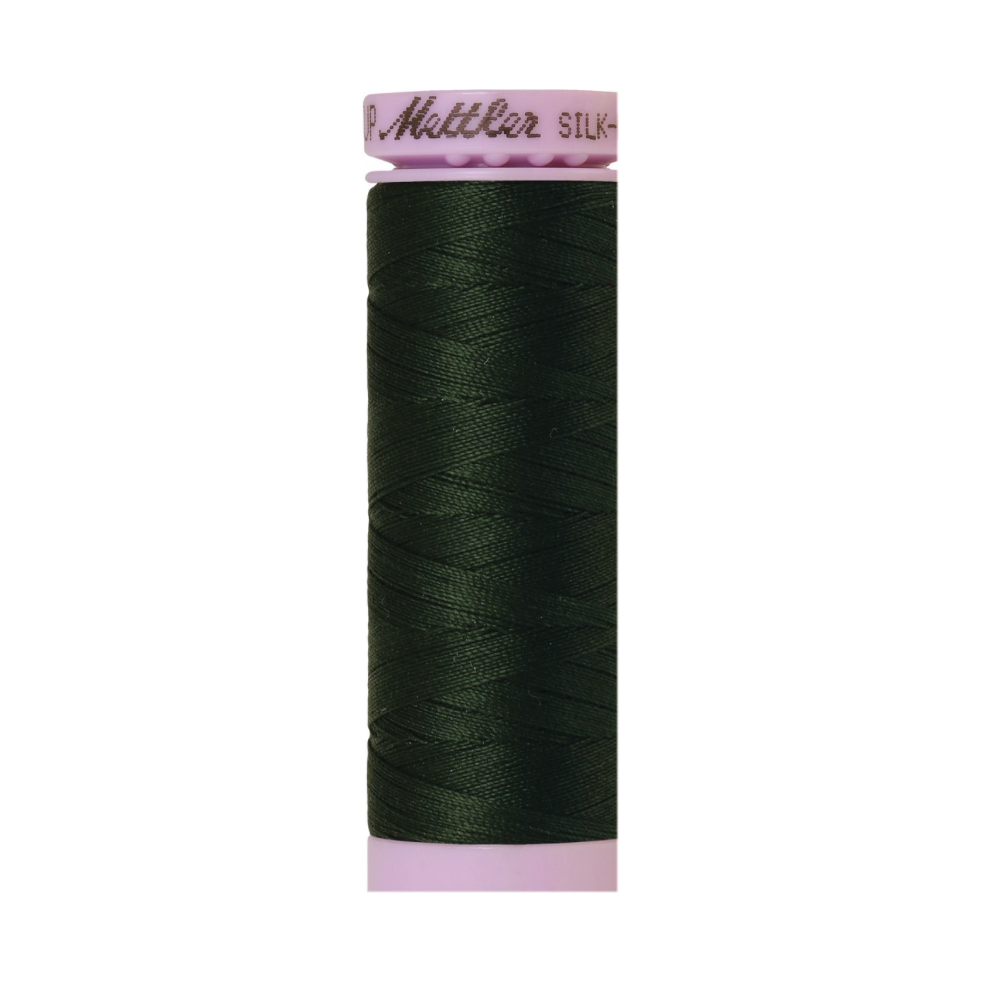 Mettler Silk-Finish 50wt Solid Cotton Thread 164yd/150M Enchanting Forest 0846