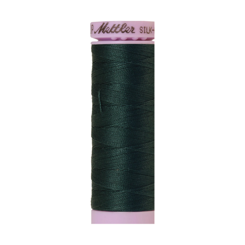 Mettler Silk-Finish 50wt Solid Cotton Thread 164yd/150M Bayberry 0655