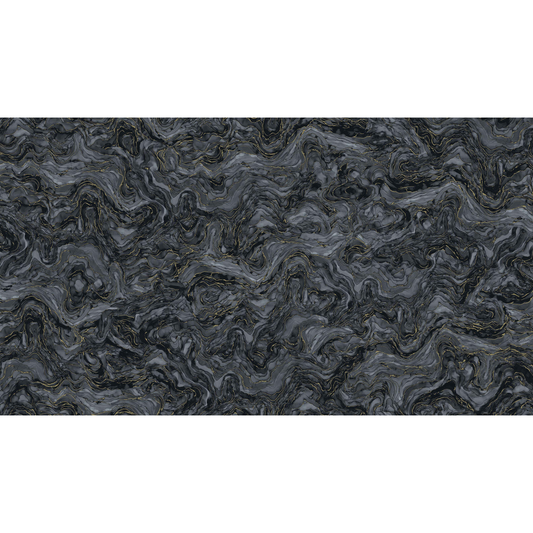 Northcott ~ Midas Touch ~ Wave Texture ~ DM26835 99 Black